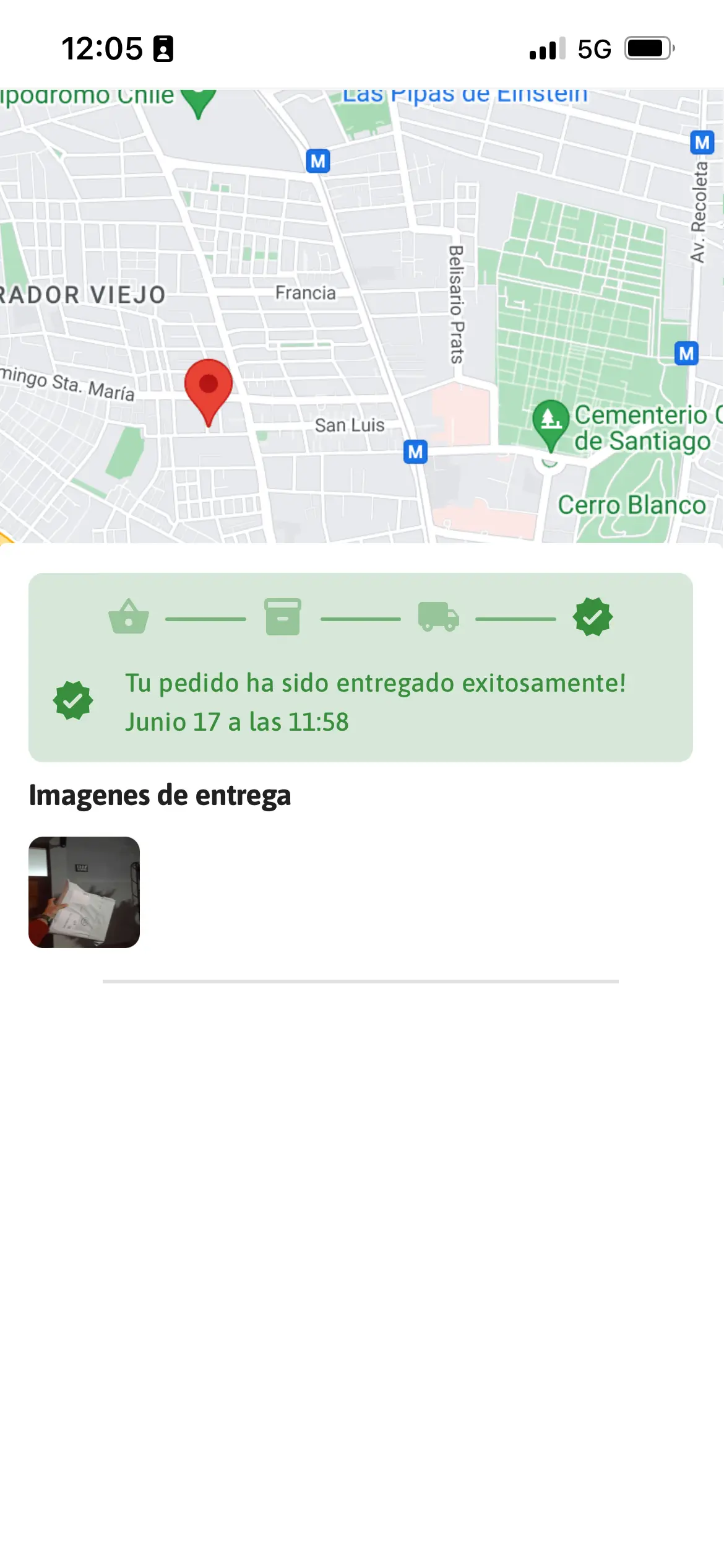 Seguimiento y tracking de pedidos en tiempo real